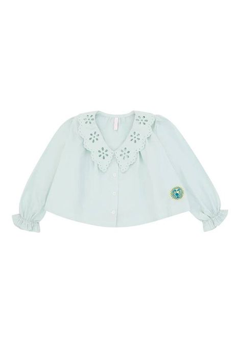 Camicia con ricamo ZIMMERMANN KIDS | 5871TRS261SOFT MINT